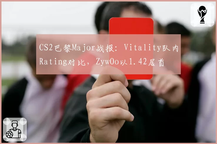 CS2巴黎Major战报：Vitality队内Rating对比，ZywOo以1.42居首